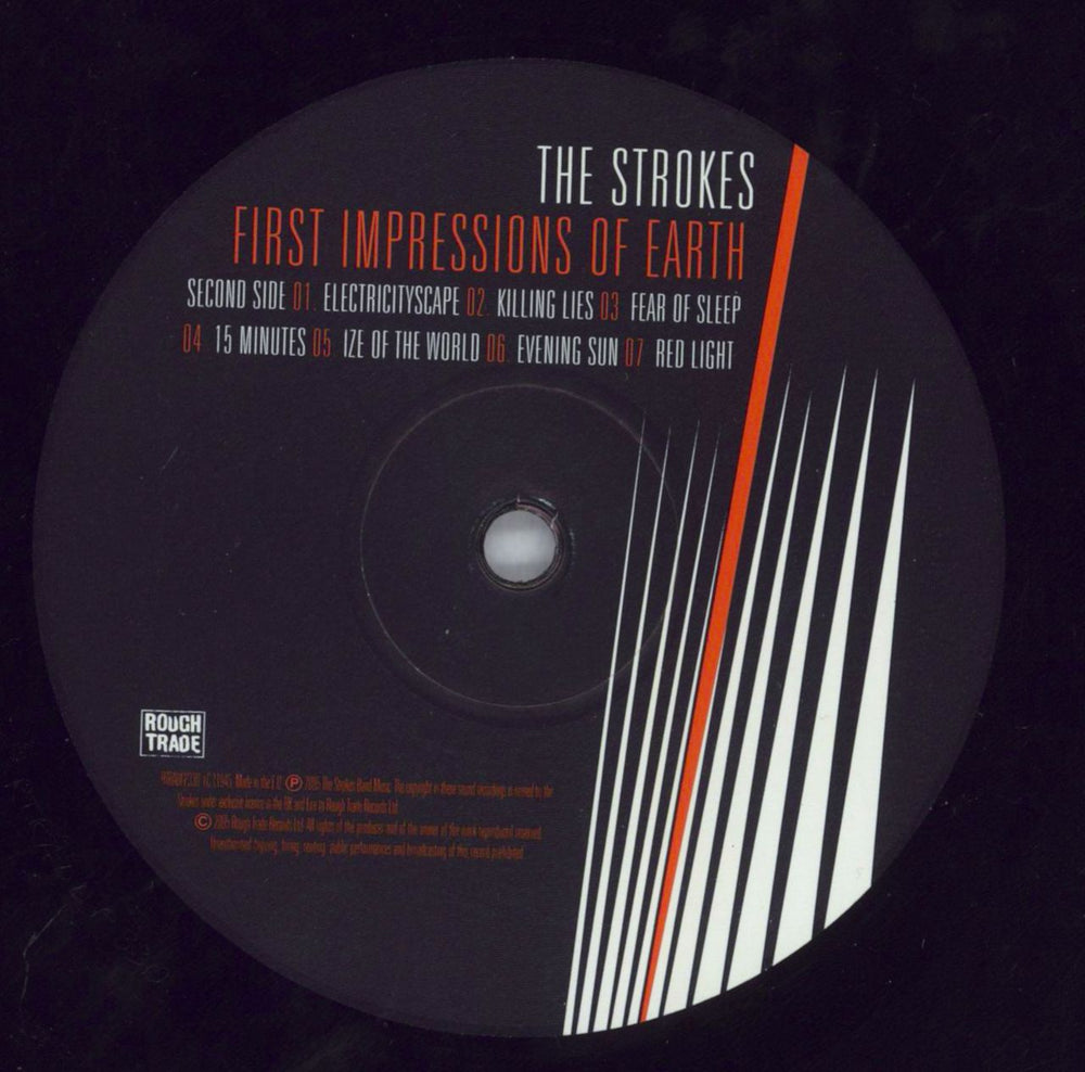 The Strokes First Impressions Of Earth UK vinyl LP album (LP record) KESLPFI823071