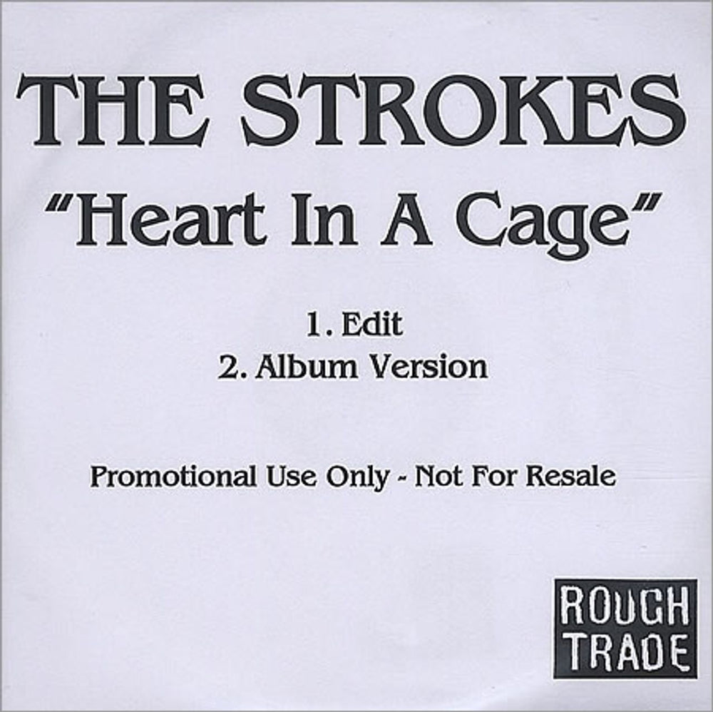 The Strokes Heart In A Cage UK Promo CD-R acetate CDR ACETATE