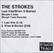 The Strokes Last Nite/When It Started UK CD-R acetate CDR ACETATE