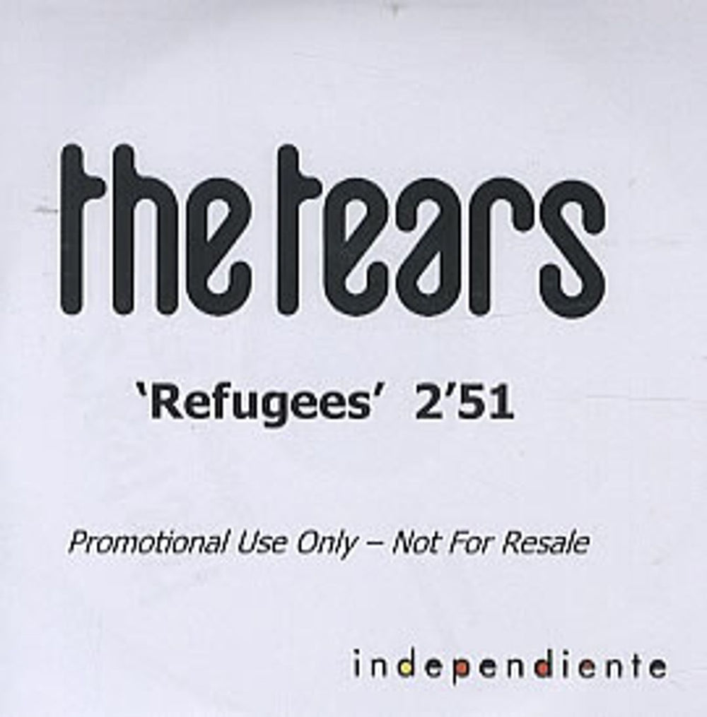 The Tears Refugees UK CD-R acetate CD-R ACETATE