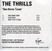 The Thrills One Horse Town - 3-track UK Promo CD-R acetate CD-R ACETATE