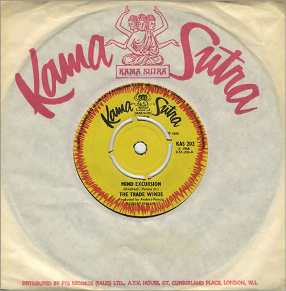 The Trade Winds Mind Excursion UK 7" vinyl single (7 inch record / 45) KAS202