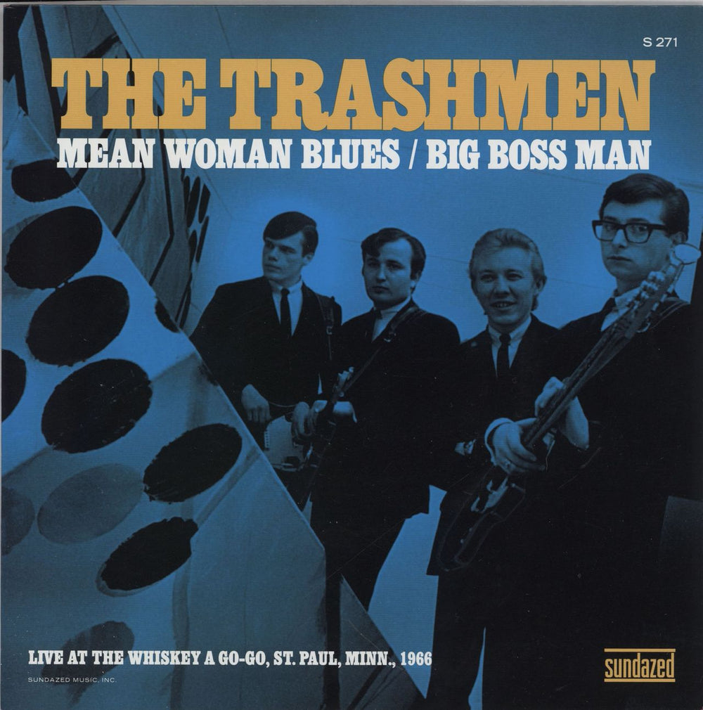 The Trashmen Mean Woman Blues / Big Boss Man - yellow vinyl US 7" vinyl single (7 inch record / 45) S271