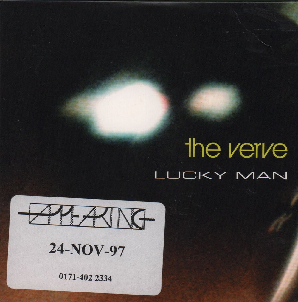 The Verve Lucky Man UK Promo CD single (CD5 / 5") HUTCDP92