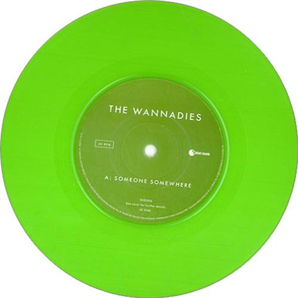 The Wannadies Someone Somewhere - Green Vinyl UK 7" vinyl single (7 inch record / 45) WNN07SO85249