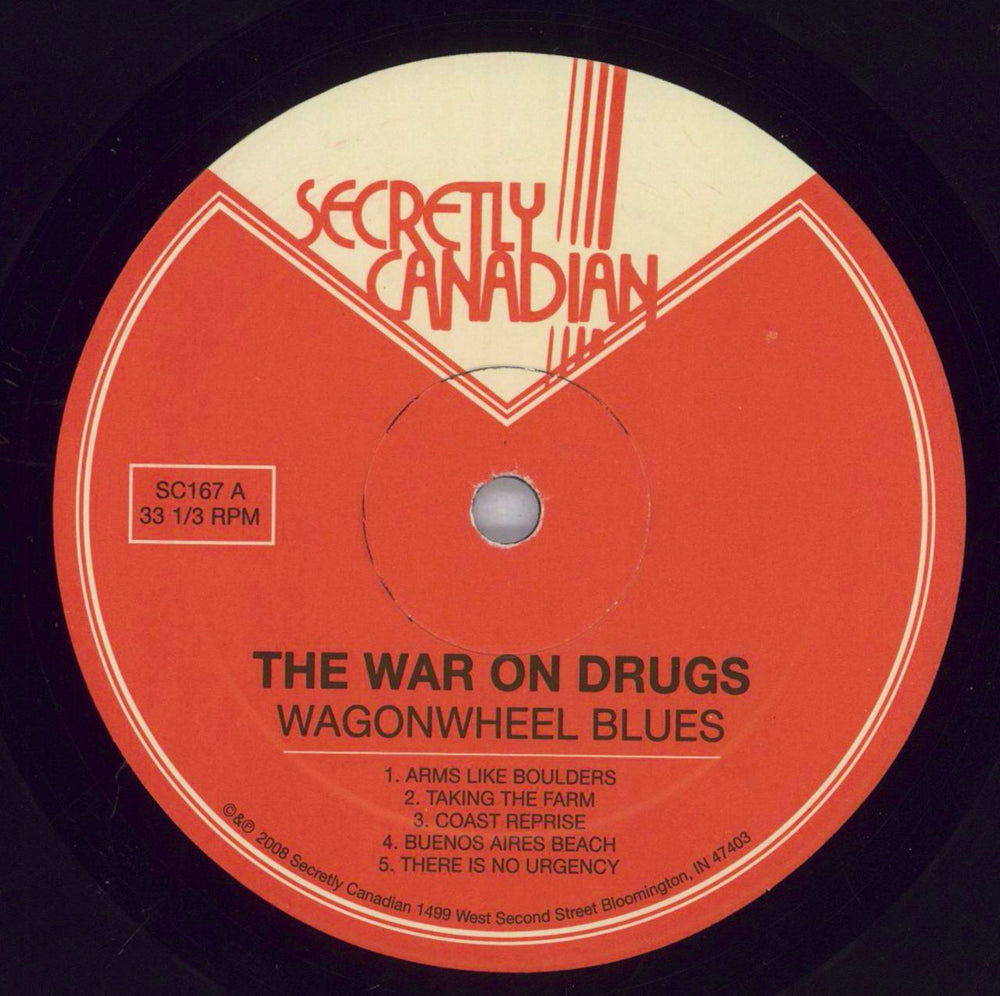 The War On Drugs Wagonwheel Blues - stickered shrink US vinyl LP album (LP record) X3RLPWA827709