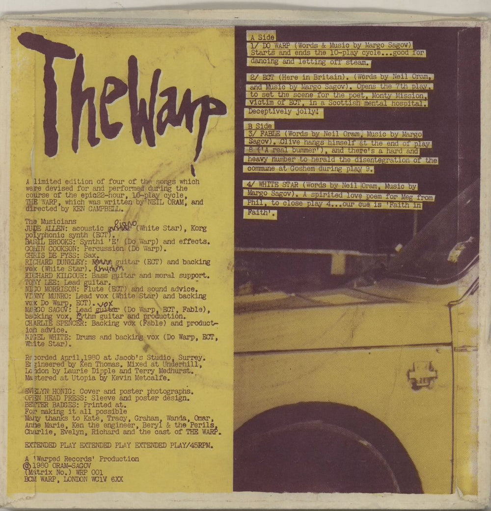 The Warp The Warp UK 7" vinyl single (7 inch record / 45) XW507TH648843