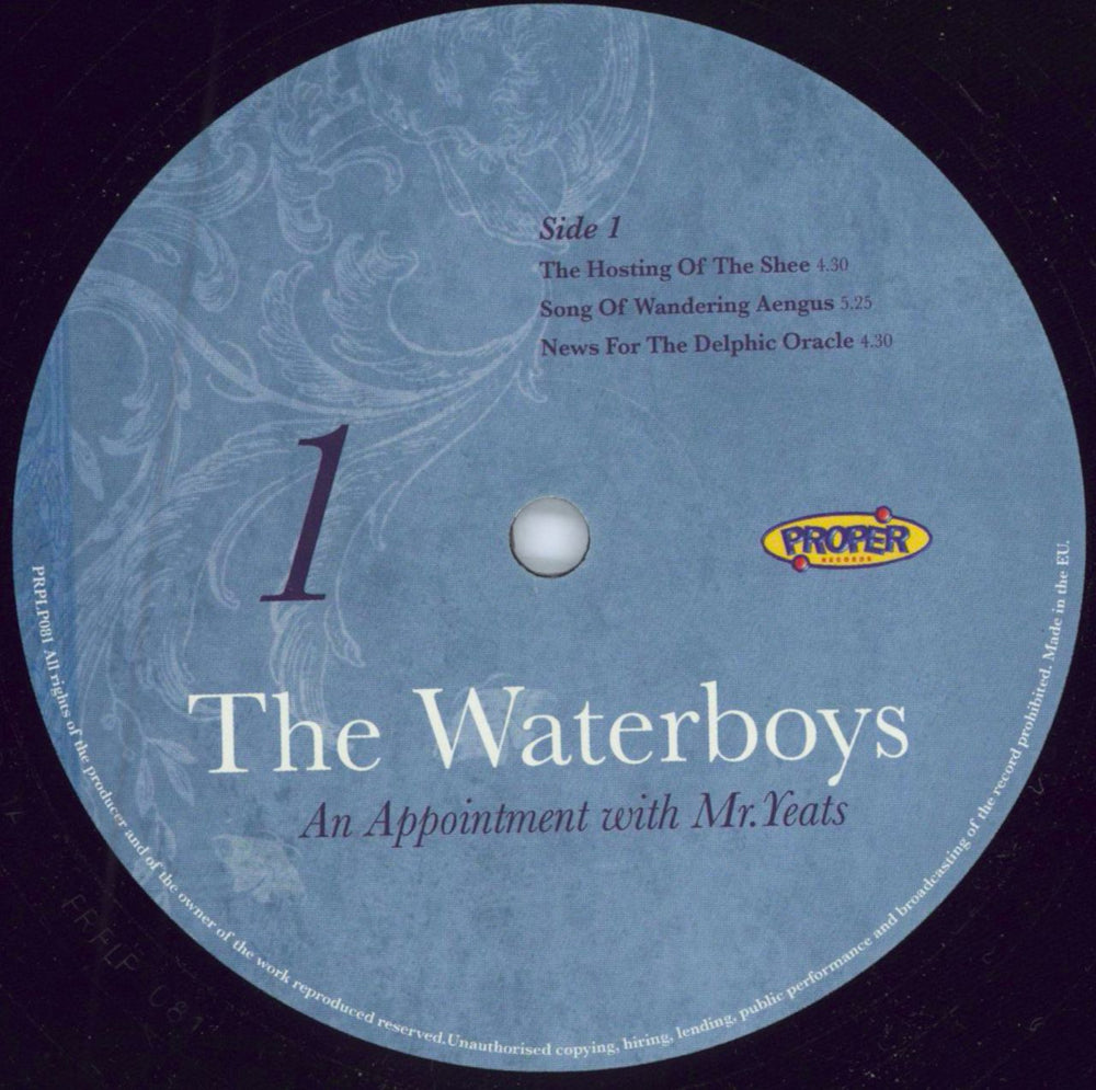 The Waterboys An Appointment With Mr Yeats UK 2-LP vinyl record set (Double LP Album) WAT2LAN787210