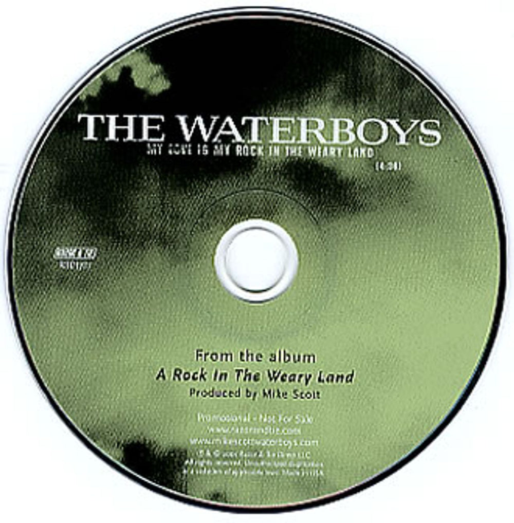 The Waterboys My Love Is My Rock In The Weary Land US Promo CD single (CD5 / 5") RTDJ787