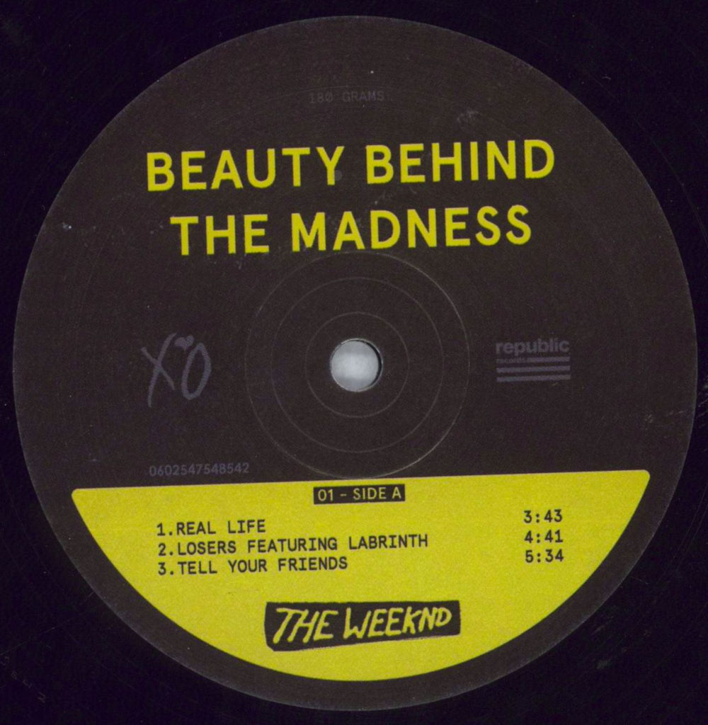 The Weeknd Beauty Behind The Madness - EX UK 2-LP vinyl record set (Double LP Album) YRS2LBE826636