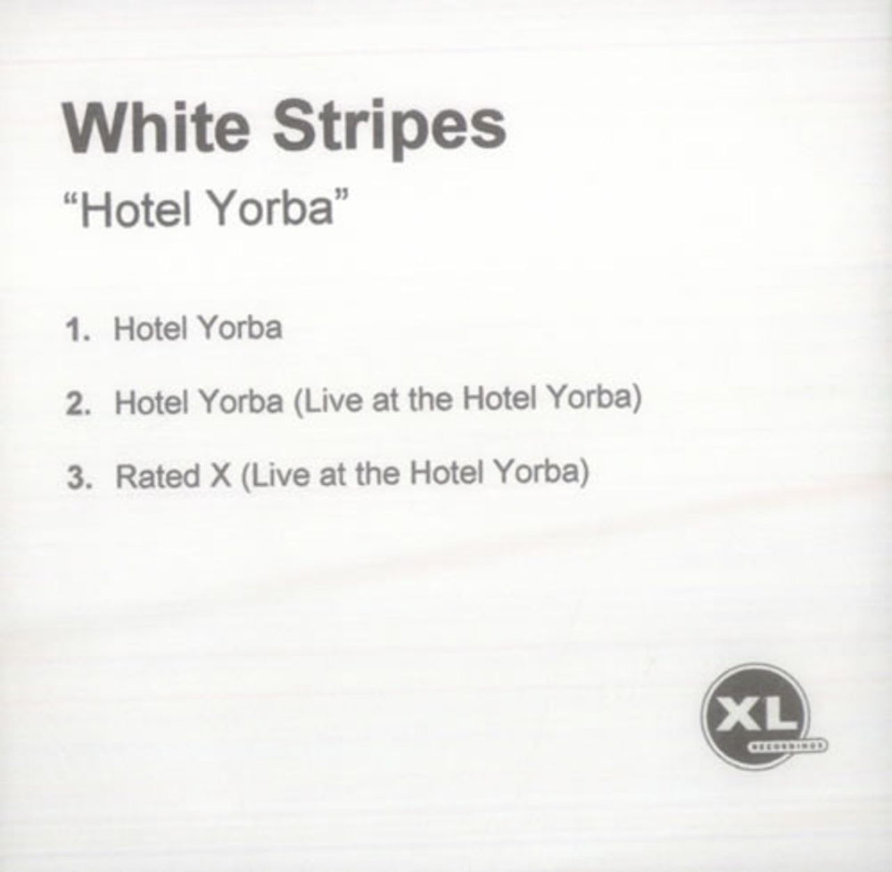 The White Stripes Hotel Yorba UK Promo CD-R acetate CD-R