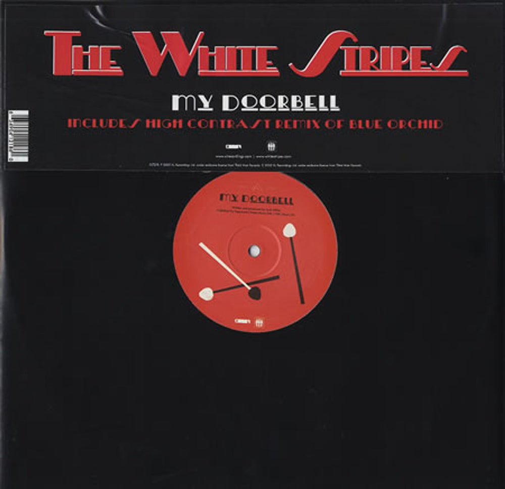 The White Stripes My Doorbell UK 12" vinyl single (12 inch record / Maxi-single) XLT218