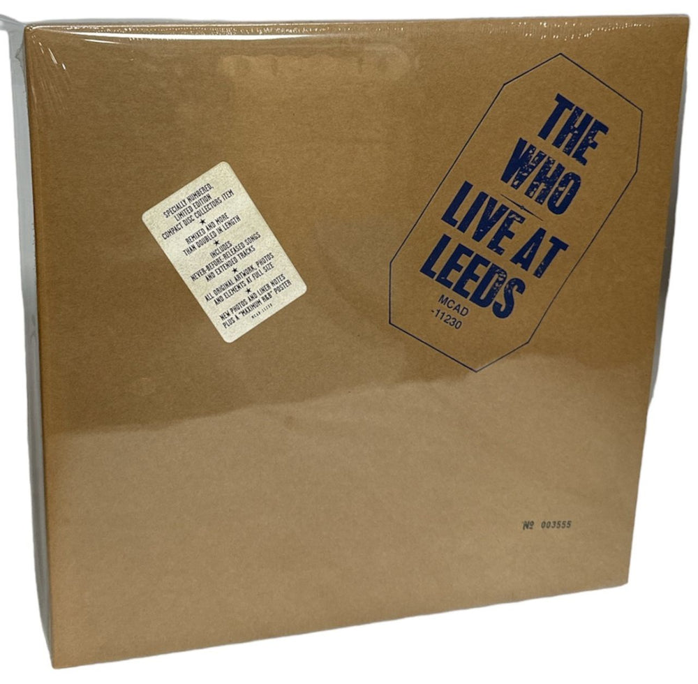 The Who Live At Leeds - Sealed US CD Album Box Set MCAD-11230