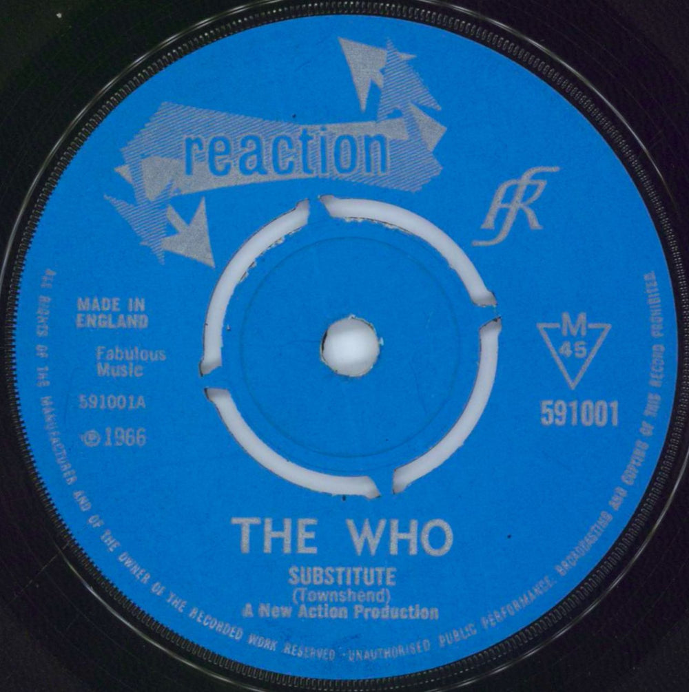 The Who Substitute / Waltz For A Pig - 4prong - EX UK 7" vinyl single (7 inch record / 45) 591001