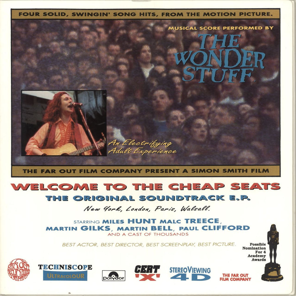 The Wonder Stuff Welcome To The Cheap Seats UK 12" vinyl single (12 inch record / Maxi-single) GONEX14