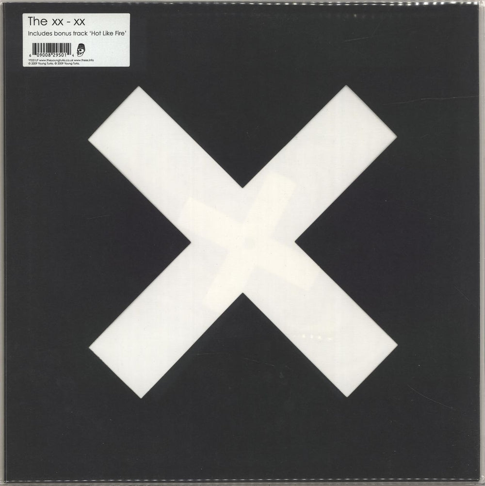 The XX xx - Stickered Sleeve + Poster UK vinyl LP album (LP record) YT031LP