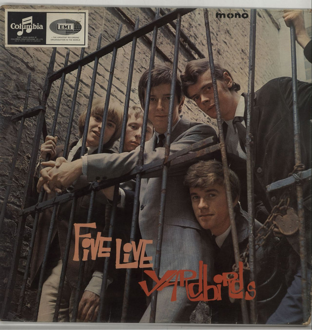 The Yardbirds Five Live Yardbirds - 1st - VG UK vinyl LP album (LP record) 33SX1677