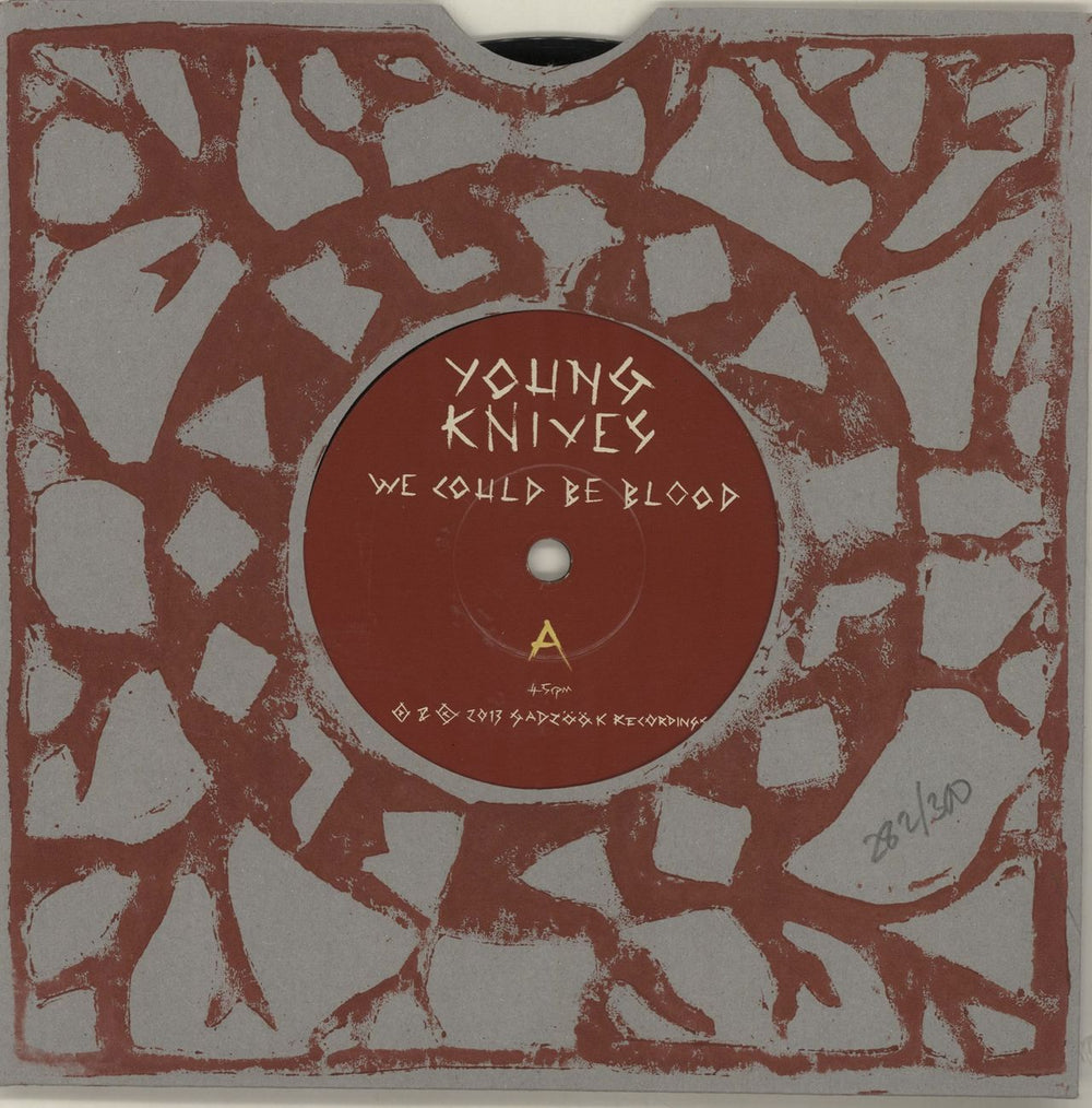 The Young Knives We Could Be Blood - Numbered Sleeve UK 7" vinyl single (7 inch record / 45) GADZOOK200