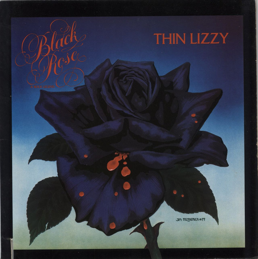 Thin Lizzy Black Rose/A Rock Legend-VG US vinyl LP album (LP record) BSK3338