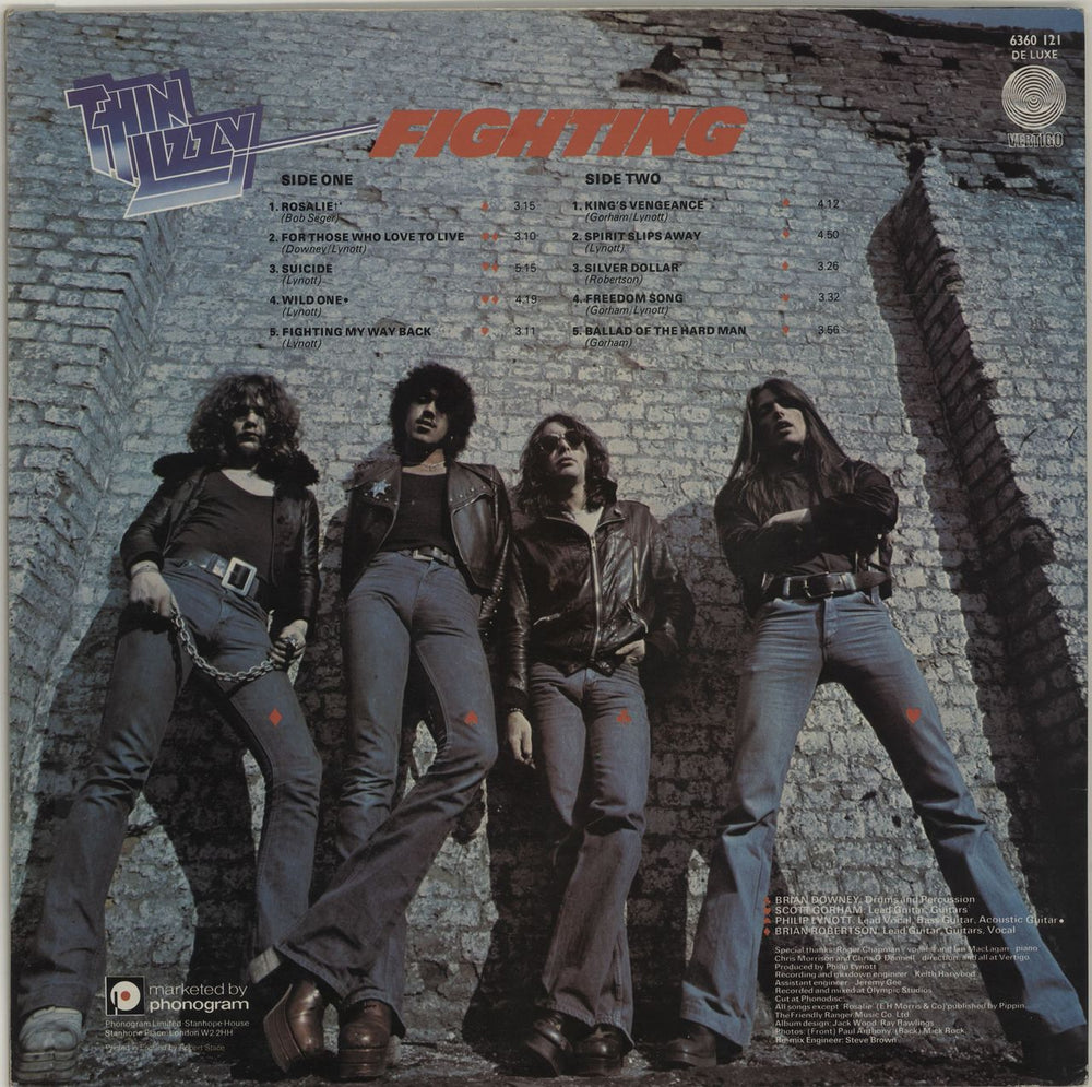 Thin Lizzy Fighting - 2nd UK vinyl LP album (LP record) THILPFI678854