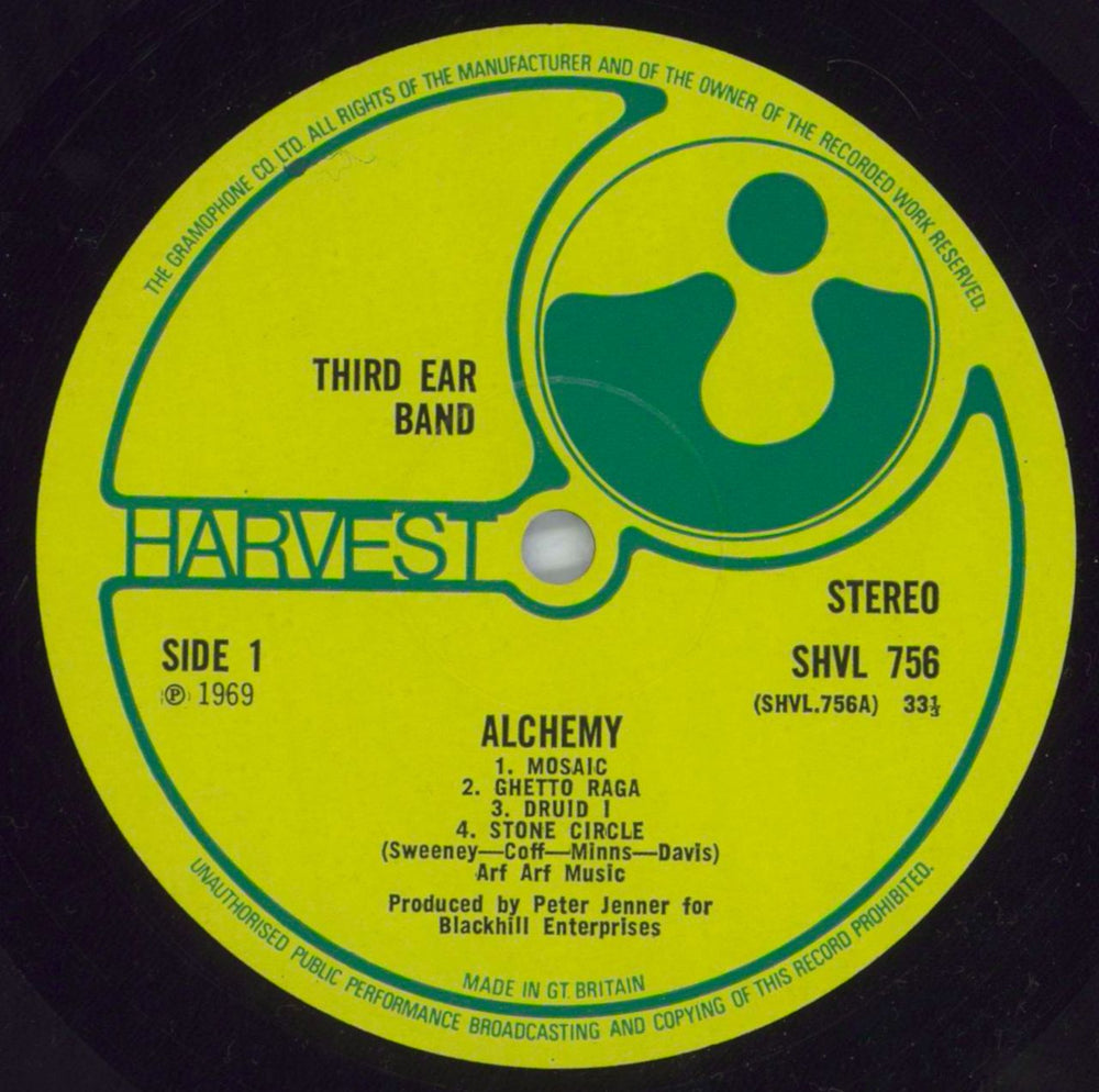 Third Ear Band Alchemy - 2nd - Price Stickered UK vinyl LP album (LP record) TEBLPAL821233