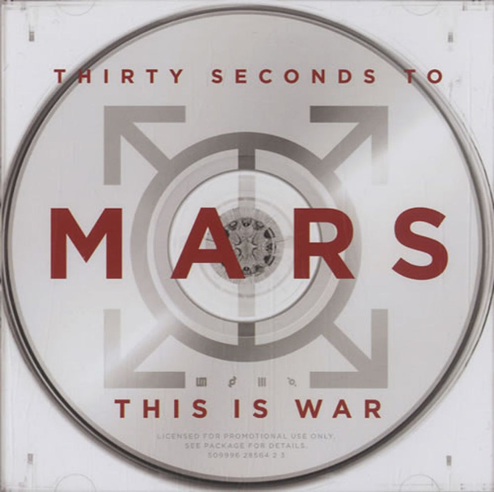 Thirty Seconds To Mars This Is War US Promo CD single (CD5 / 5") 5099962856423