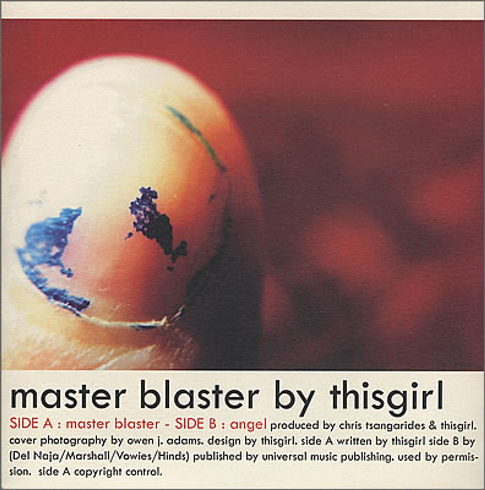 This Girl Master Blaster UK 7" vinyl single (7 inch record / 45) DIS0007