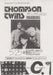 Thompson Twins Live in Osaka - Flyer & Ticket Stub Japanese Promo handbill FLYER & TICKET