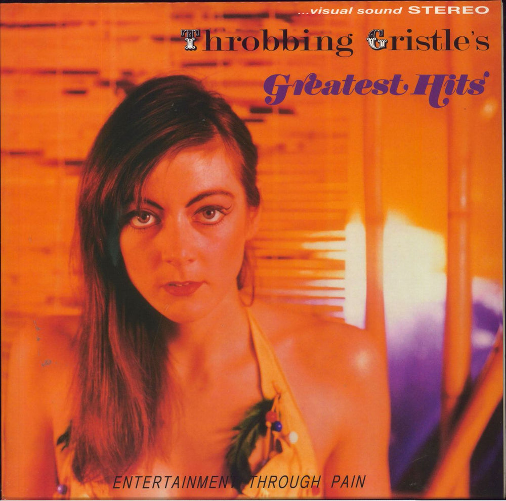 Throbbing Gristle Greatest Hits: Entertainment Through Pain UK vinyl LP album (LP record) IRL005