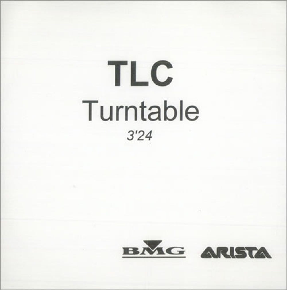 TLC Turntable UK Promo CD-R acetate CDR-ACETATE