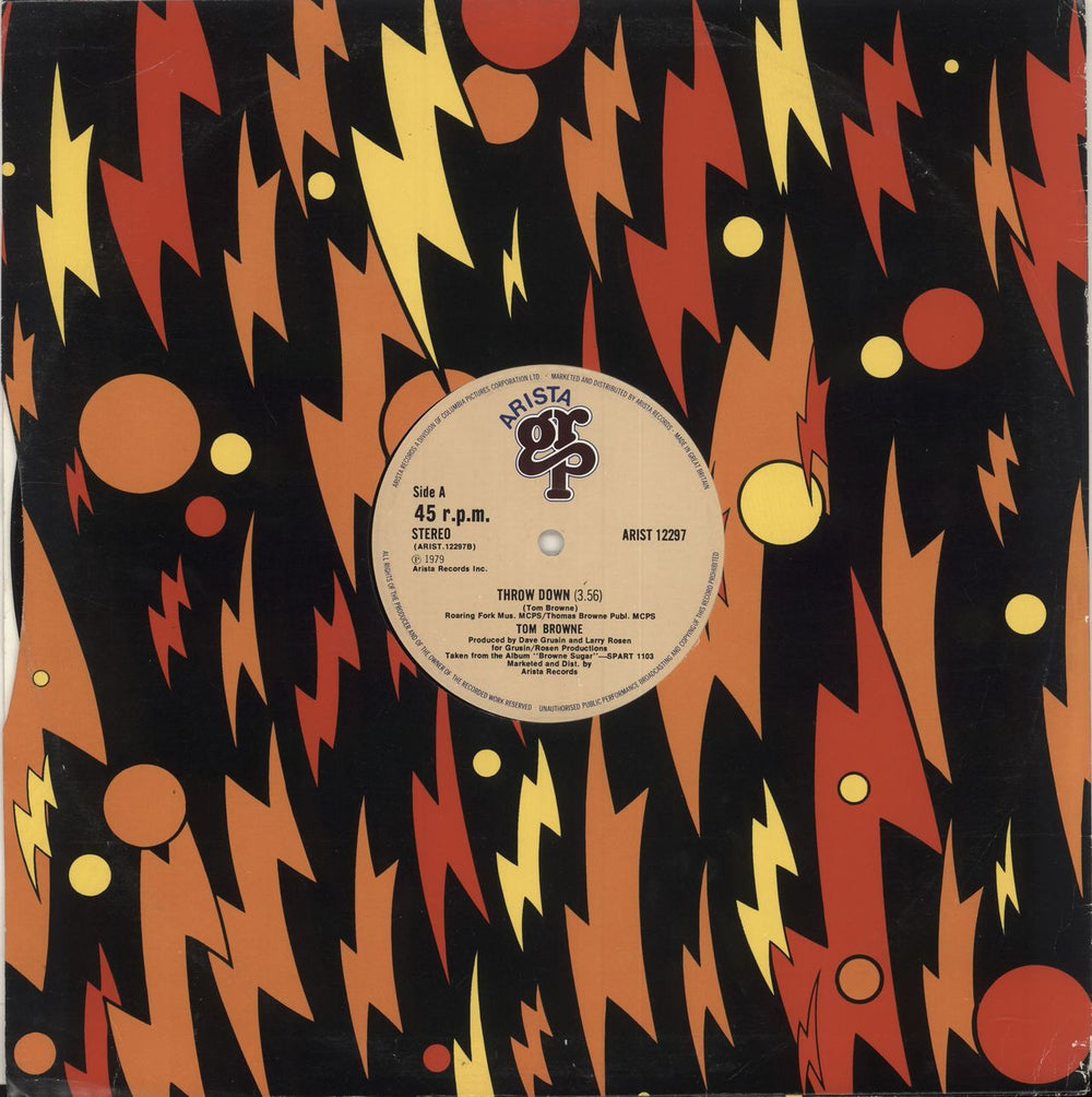 Tom Browne What's Going On UK 12" vinyl single (12 inch record / Maxi-single)