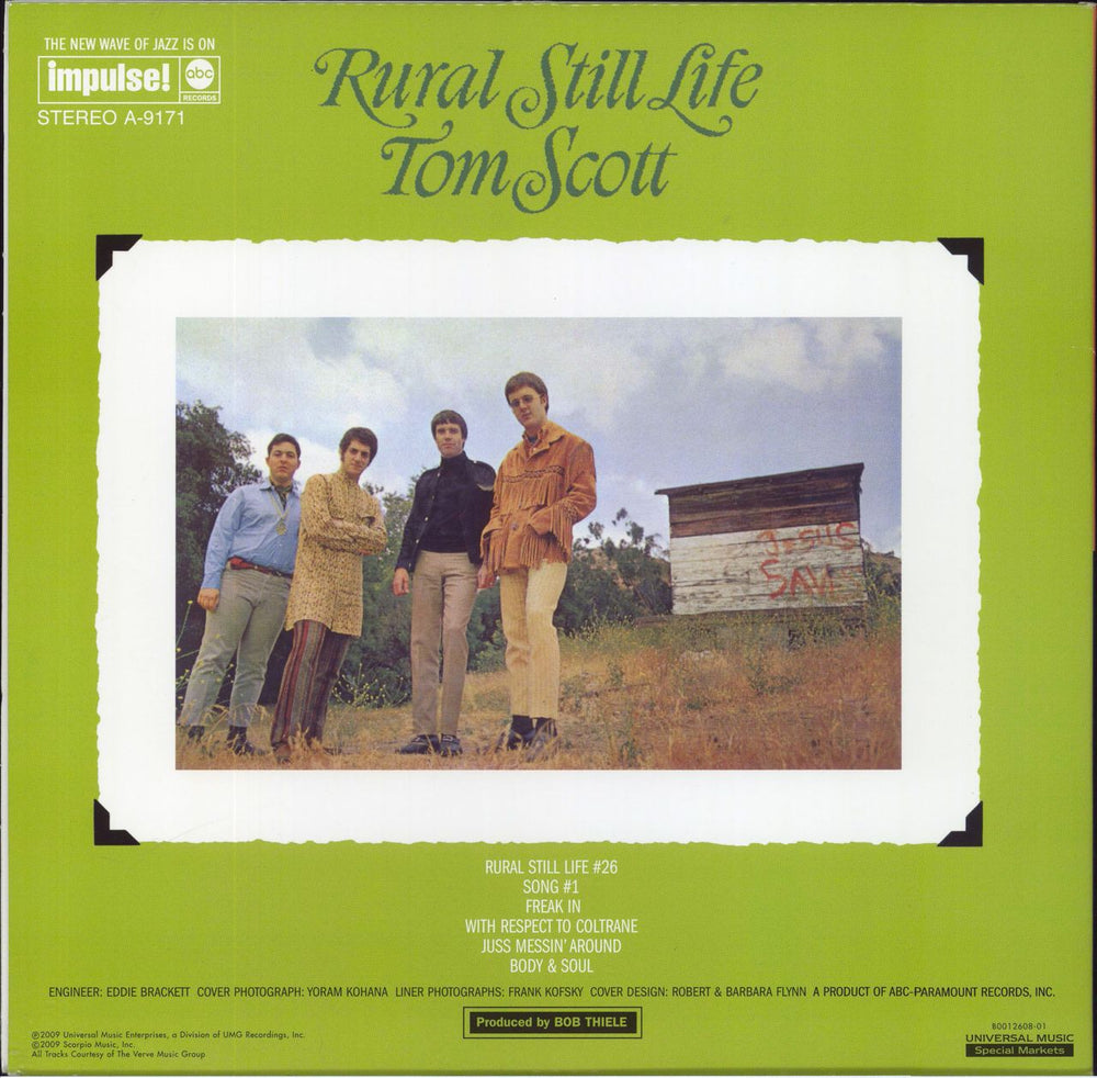 Tom Scott Rural Still Life - 180gm US vinyl LP album (LP record)