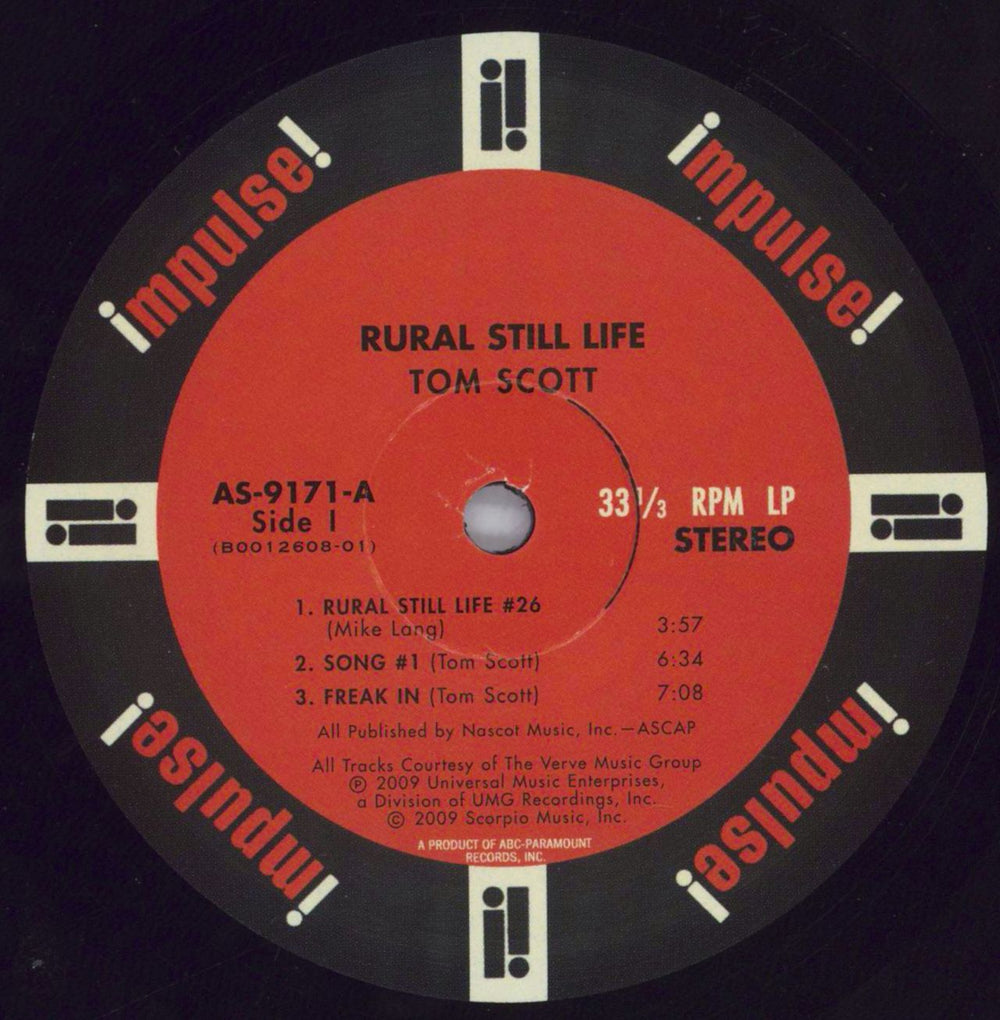 Tom Scott Rural Still Life - 180gm US vinyl LP album (LP record) S6TLPRU822769