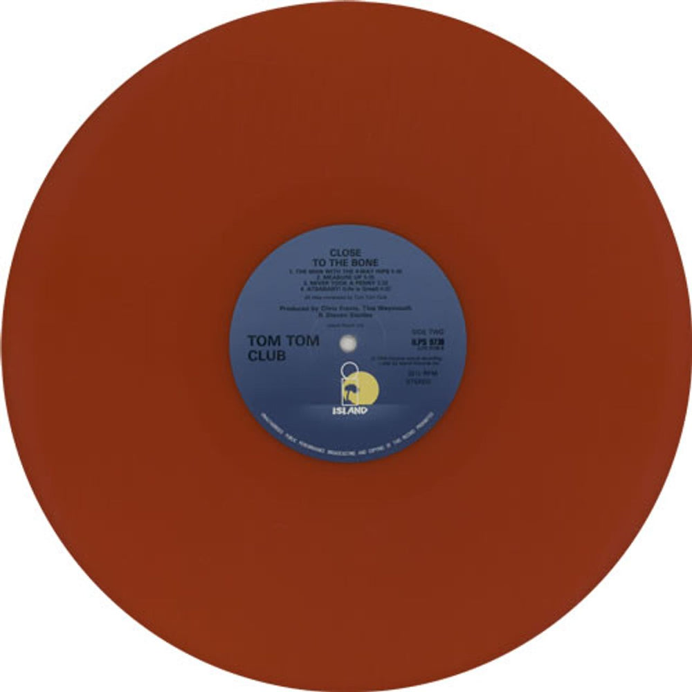 Tom Tom Club Close To The Bone - Red Vinyl UK vinyl LP album (LP record) TTCLPCL635281