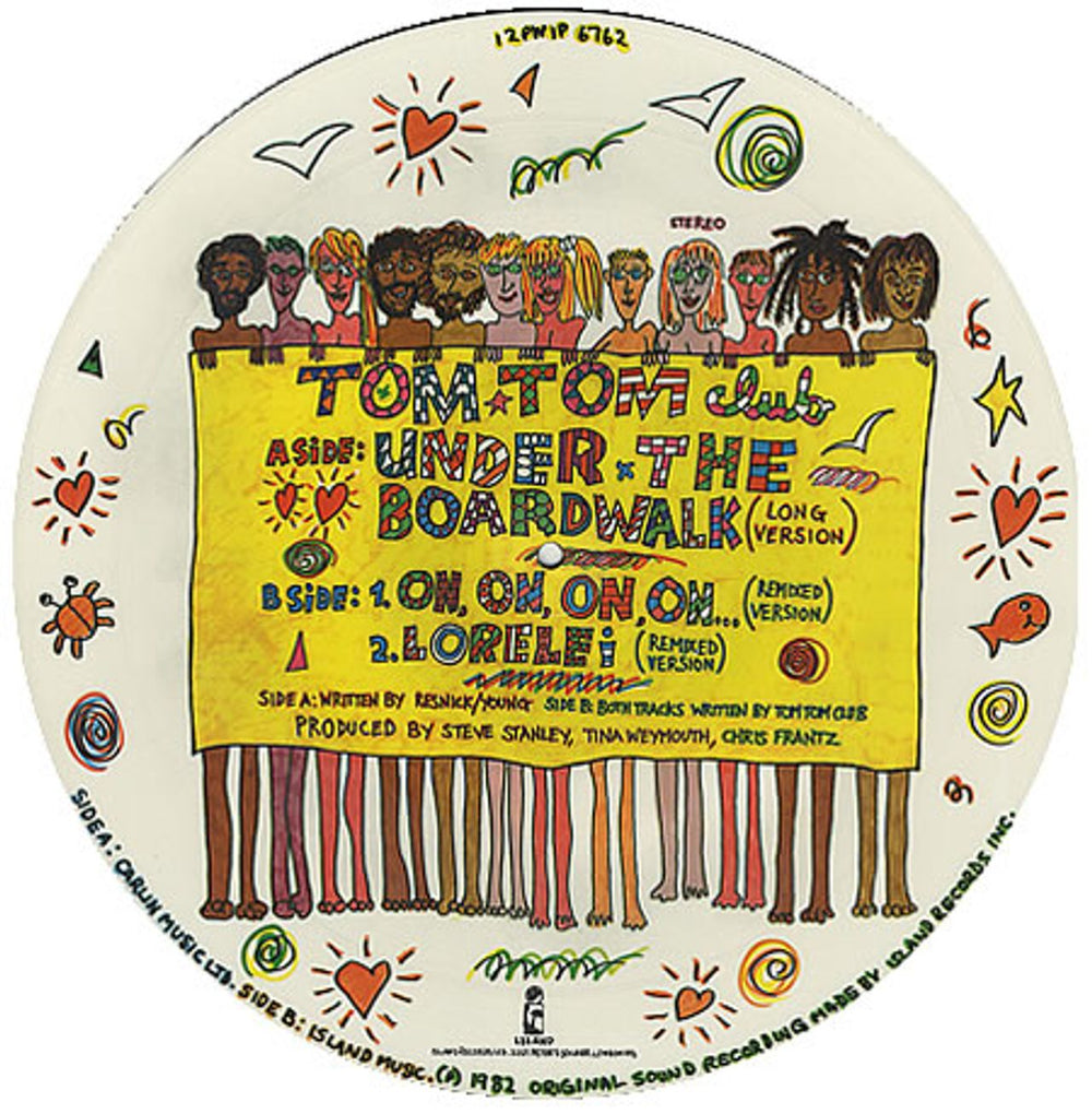 Tom Tom Club Under The Boardwalk UK 12" vinyl picture disc (12 inch picture record) TTC2PUN358380