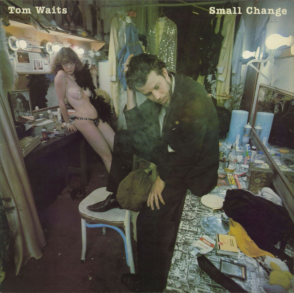 Tom Waits Small Change + inner UK vinyl LP album (LP record) K53050