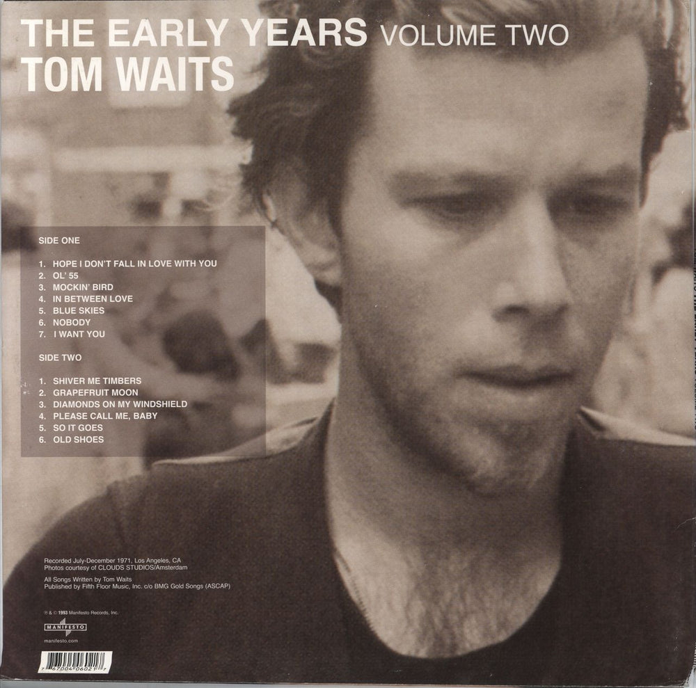 Tom Waits The Early Years [Volume 2] US vinyl LP album (LP record) 767004060217