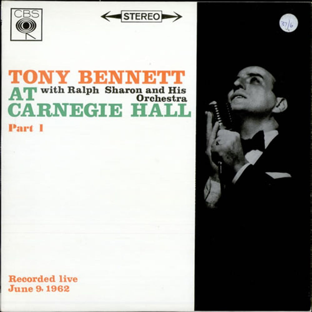 Tony Bennett At Carnegie Hall Part 1 UK vinyl LP album (LP record) SBPG62116