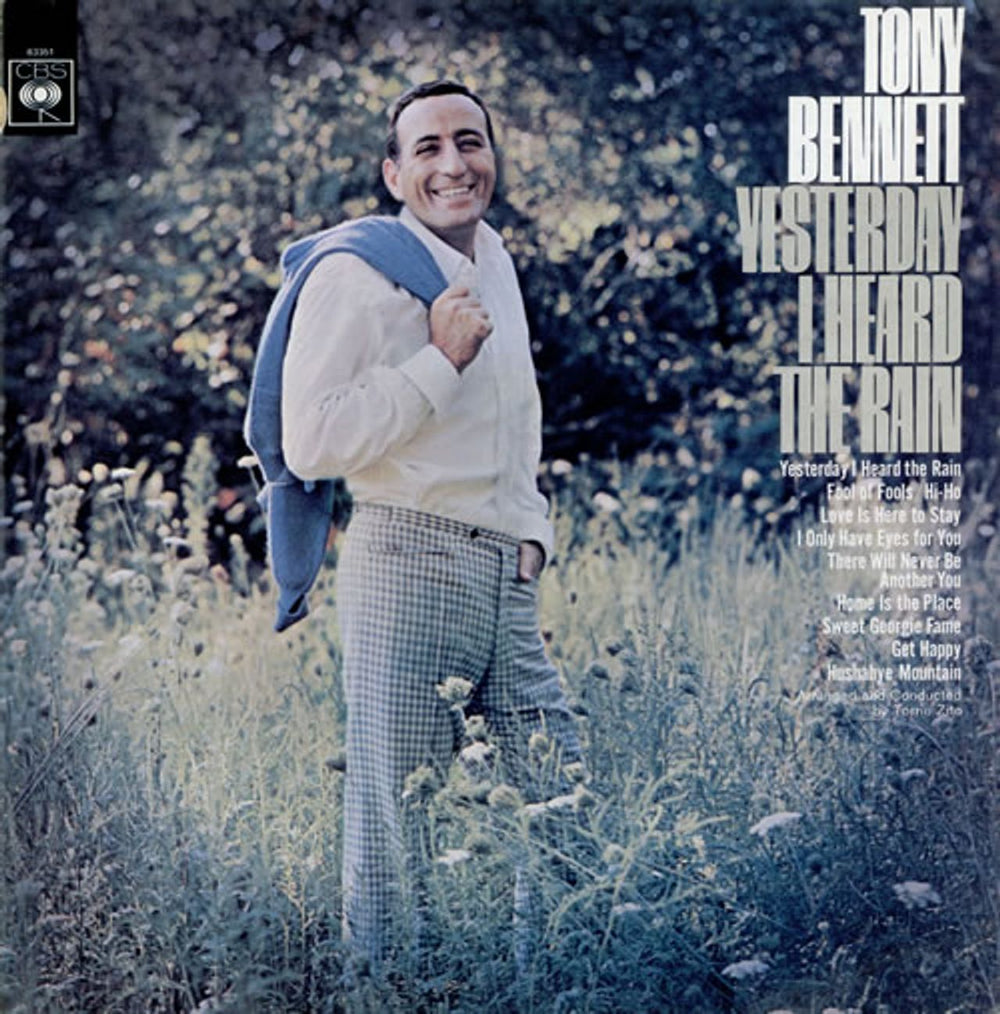 Tony Bennett Yesterday I Heard The Rain UK vinyl LP album (LP record) 63351