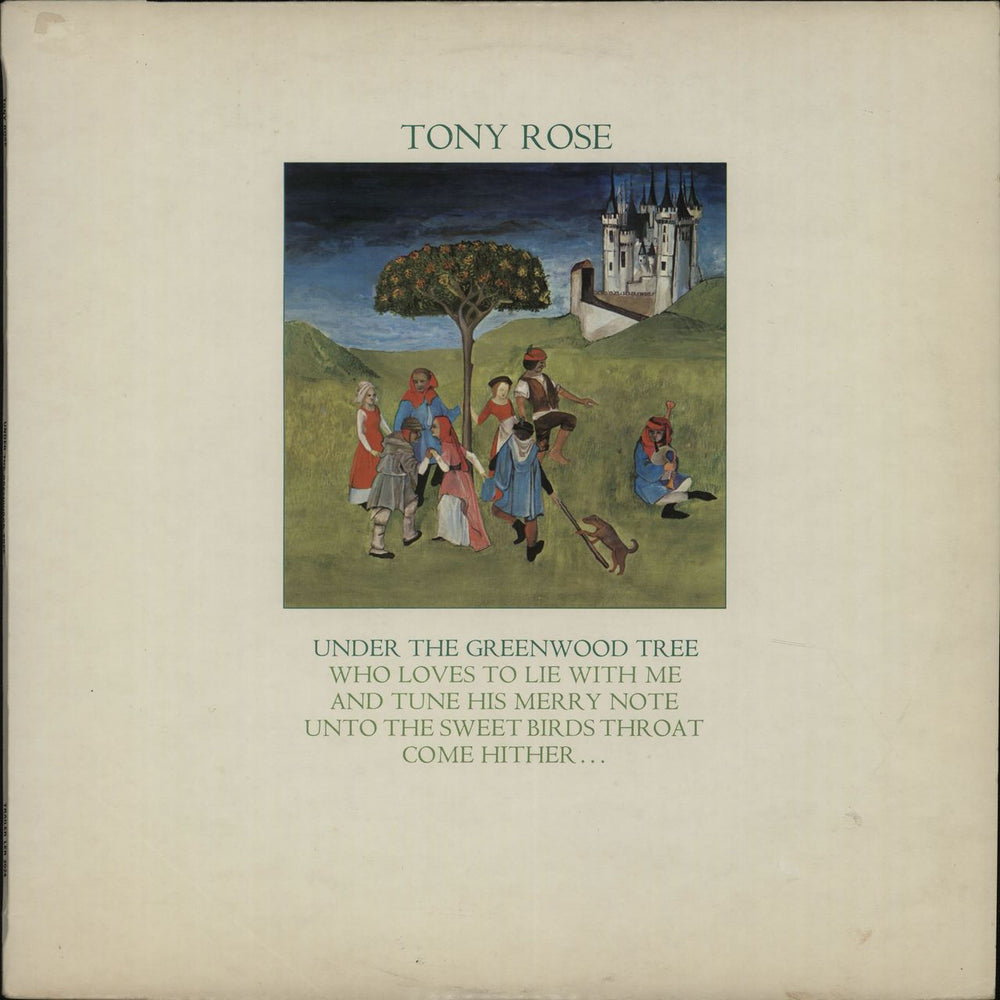 Tony Rose Under The Greenwood Tree UK vinyl LP album (LP record) LER2024