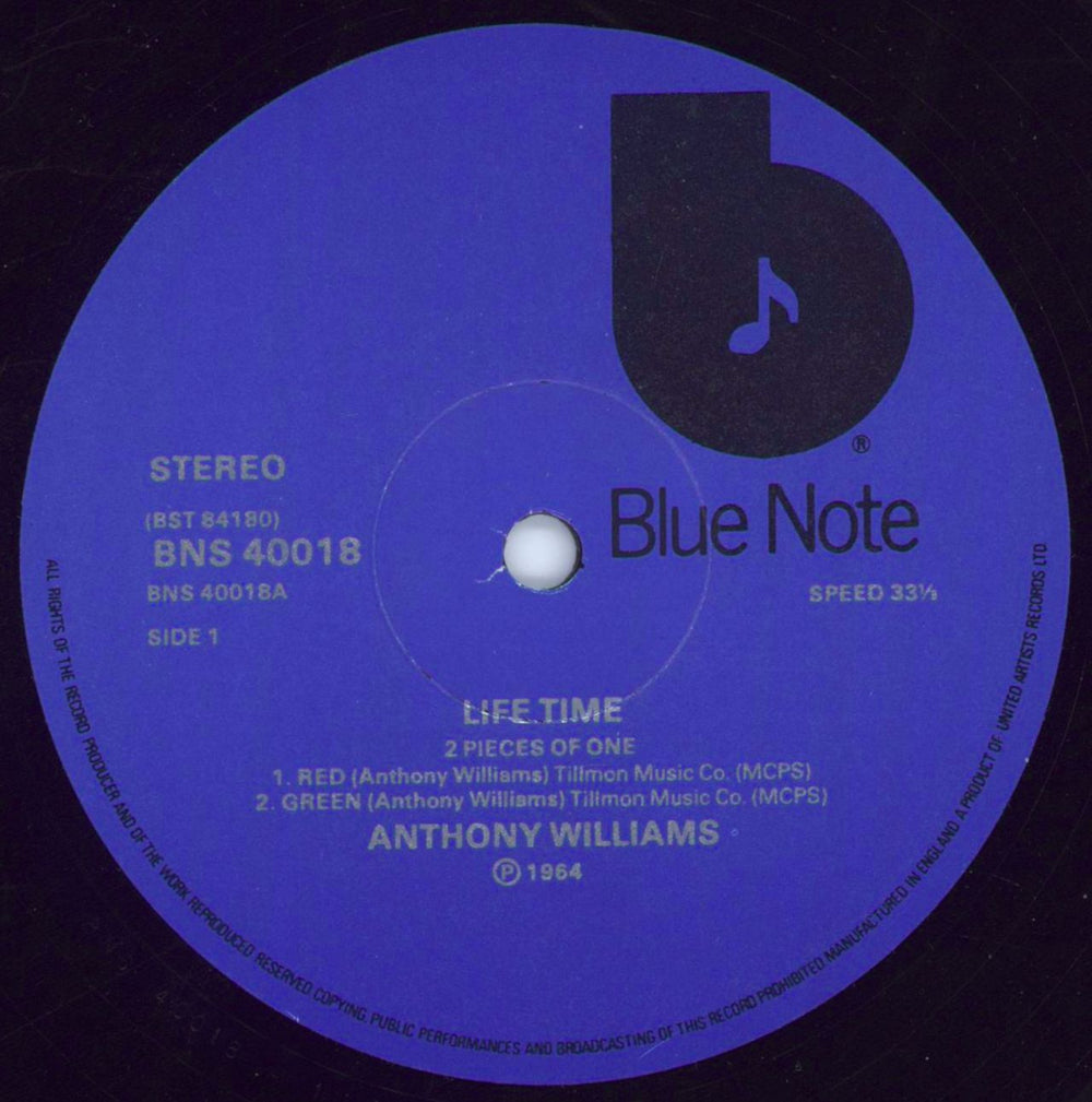 Tony Williams (Jazz) Life Time UK vinyl LP album (LP record) TNYLPLI809706