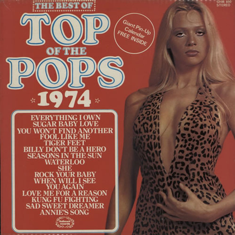 Top Of The Pops The Best Of Top Of The Pops '74 UK vinyl LP album (LP record) SHM890