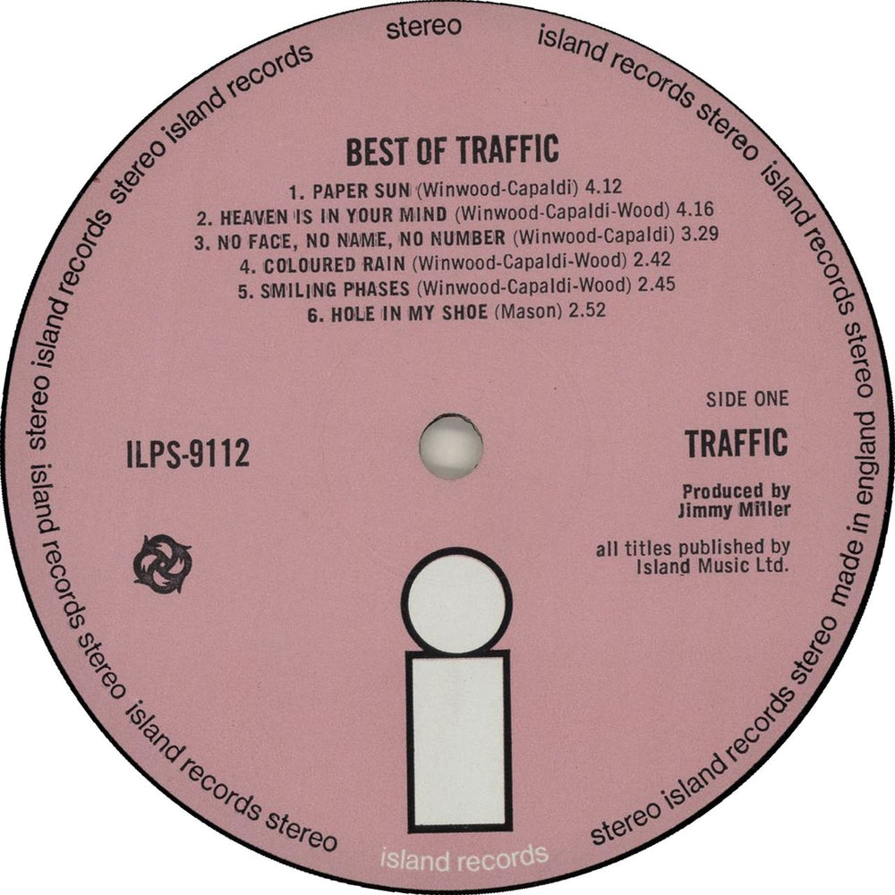 Traffic Best Of Traffic - 1st UK vinyl LP album (LP record) TRFLPBE212205