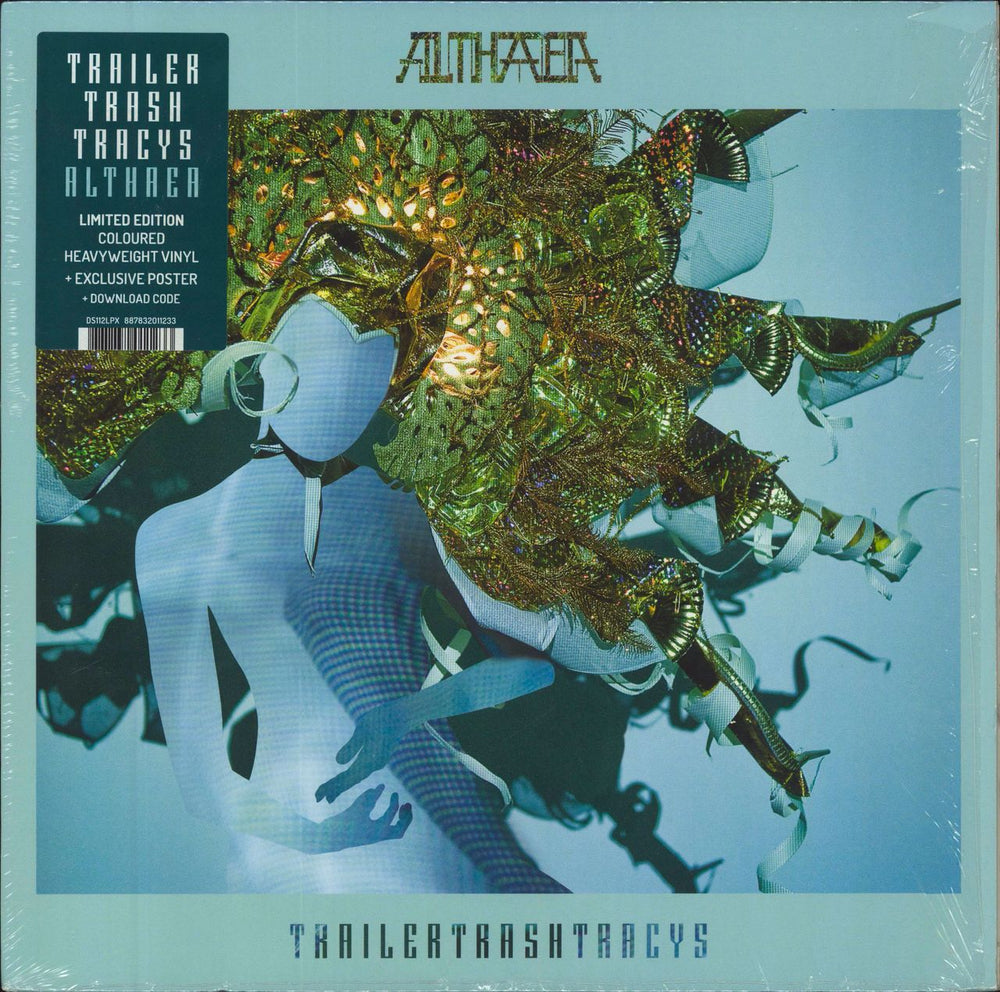 Trailer Trash Tracys Althaea - Green Vinyl + Poster - Shrink UK vinyl LP album (LP record) DS112LPX