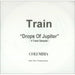 Train Drops Of Jupiter UK Promo CD-R acetate CDR ACETATE