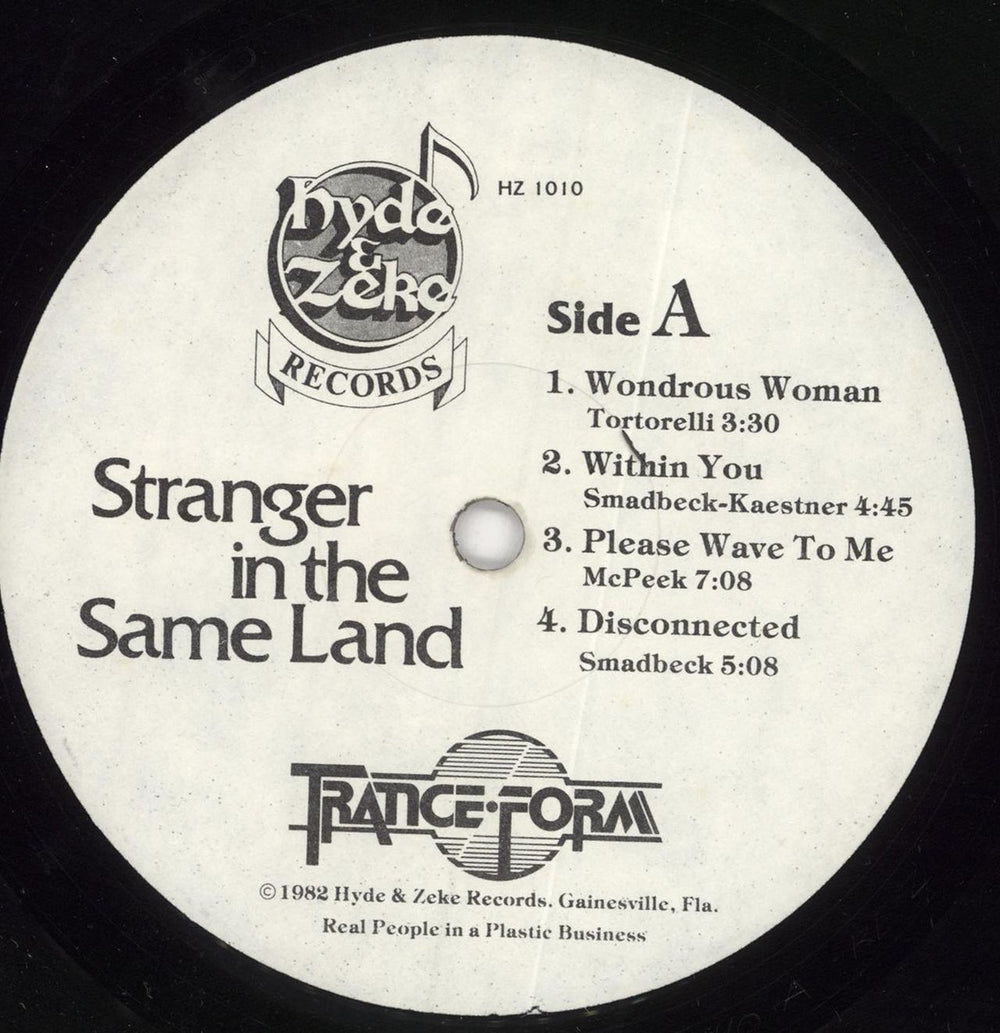 Tranceform Stranger In The Same Land US vinyl LP album (LP record) ZXBLPST721405