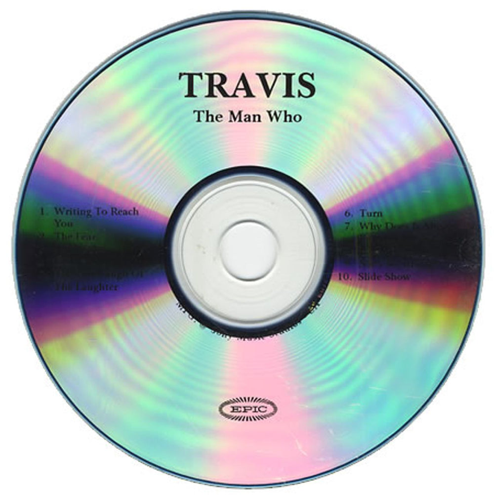 Travis (90s) The Man Who US Promo CD-R acetate CD ACETATE