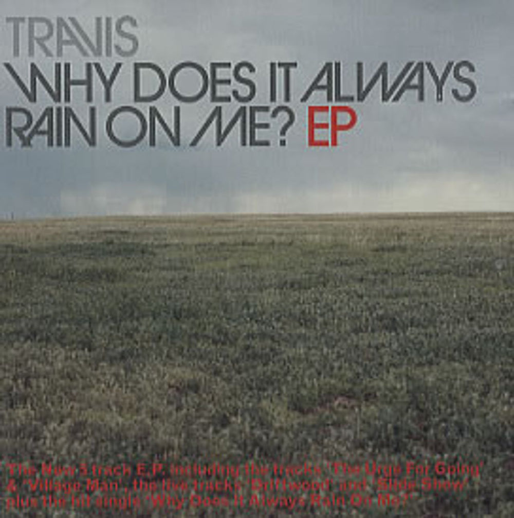 Travis (90s) Why Does It Always Rain On Me Austrian CD single (CD5 / 5") ISM667678-5