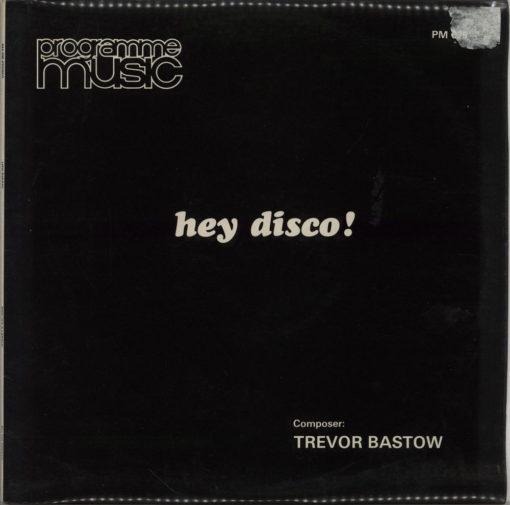 Trevor Bastow Hey Disco! UK vinyl LP album (LP record) PM025