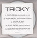 Tricky For Real - 5-mix US Promo CD single (CD5 / 5") ISCD1027-2